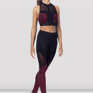 Full Length Mesh Legging Dewberry