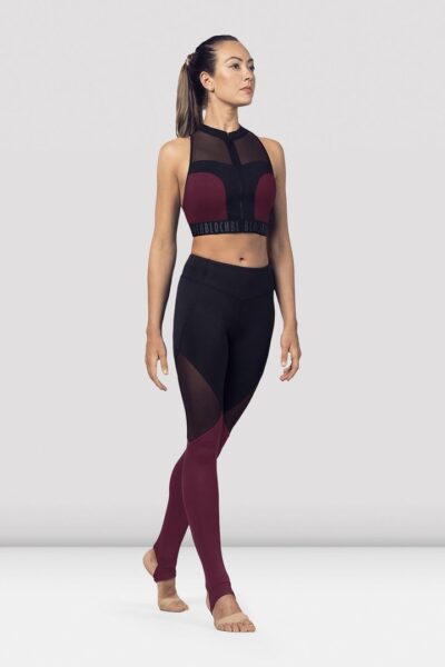 Full Length Mesh Legging Dewberry