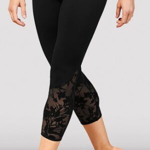 Mesh Panel 7/8 Legging Black