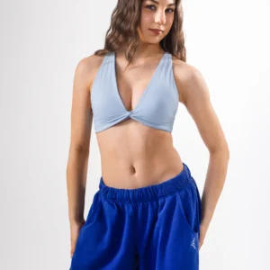 Jamzz Twist Front Strappy Bra Top - Sugababes Blue
